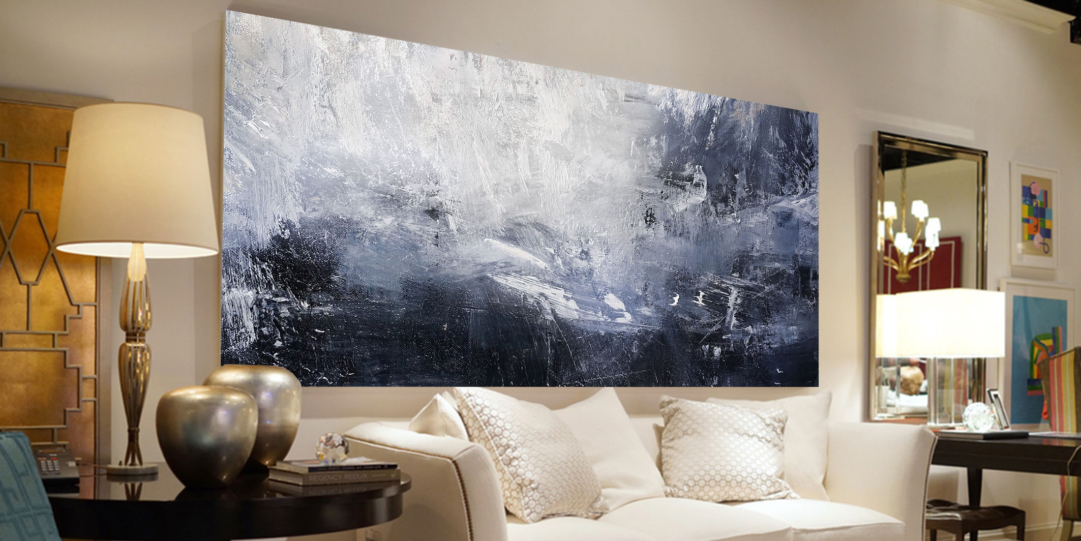How to install a large wall art